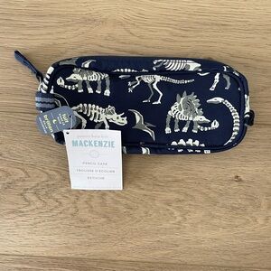 NWT Pottery Barn Kids Glow in the Dark Dinosaur Pencil Case